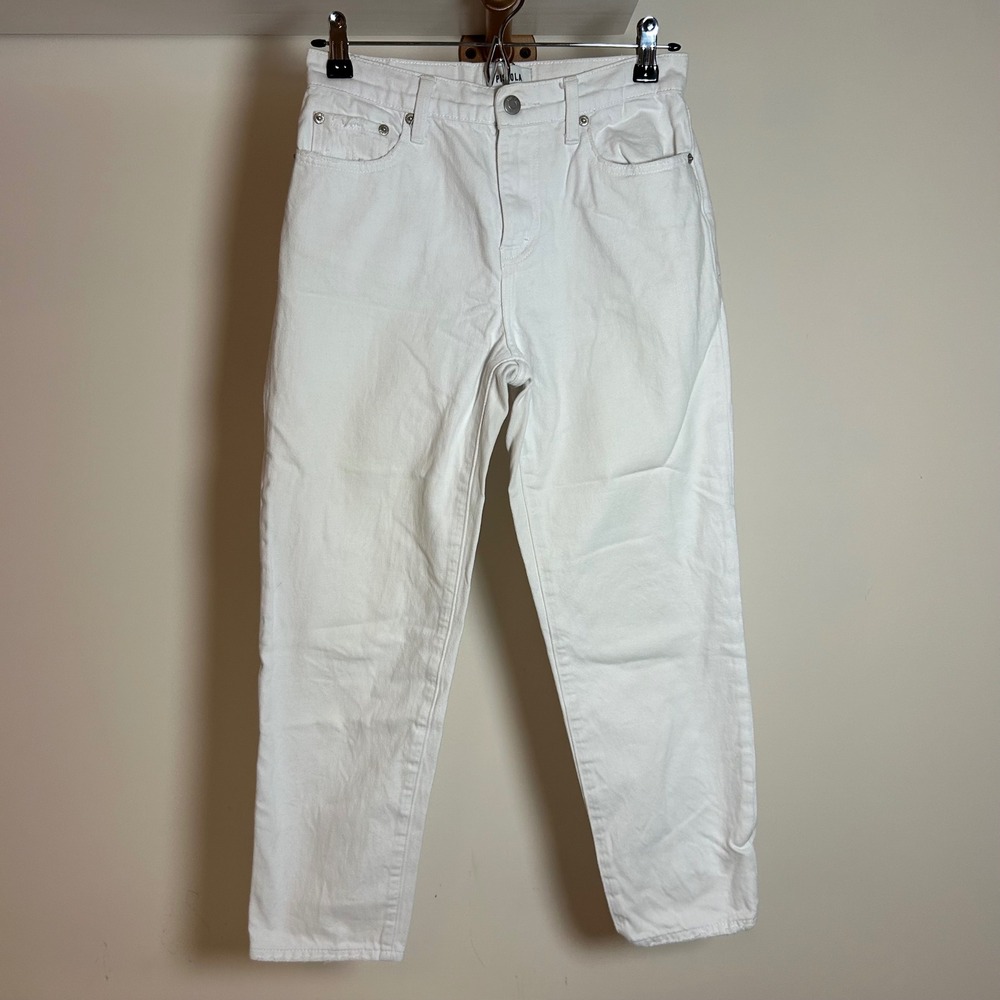 Pistola White High Rise Straight Leg Jeans P6620HFI-SST Size 25